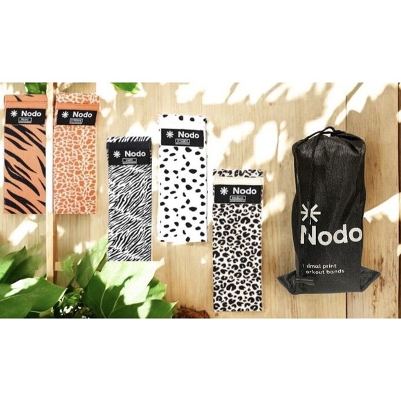 5 NODO Resistance Bands Set Strength Training Exercise Workout Booty Elastic NEW - Picture 2 of 2